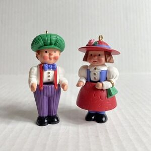 Vtg Hallmark Keepsake 1998 Son And Daughter Nutcracker Christmas Ornaments